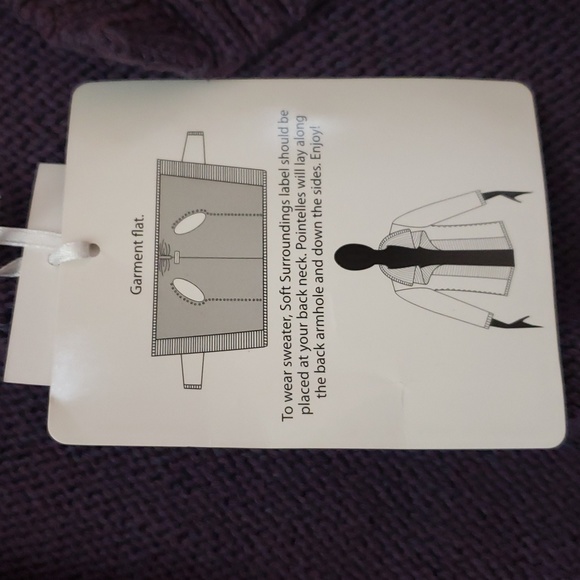 Soft Surroundings purple knit cardigan - Picture 4 of 6